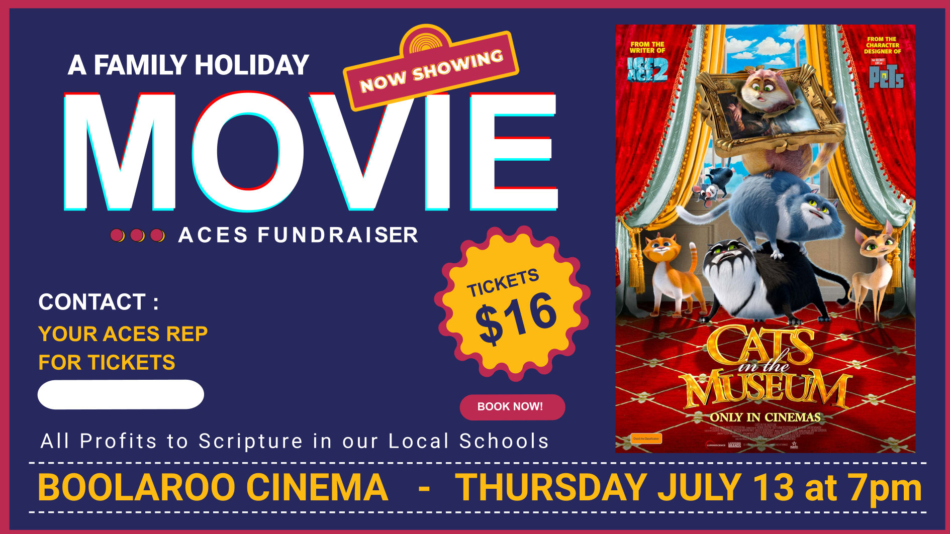 ACES movie fundraiser